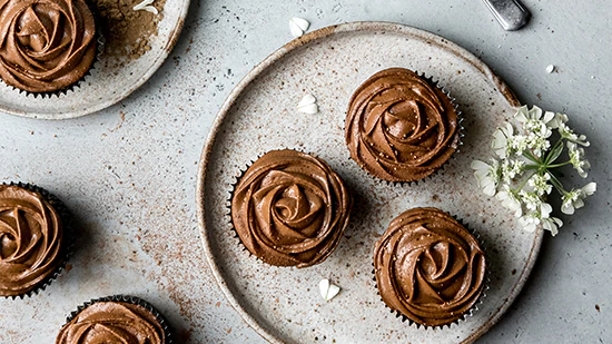 Image of Zucchini Muffins with Avocado Cacao Frosting Recipe