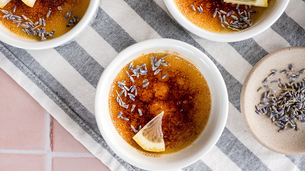 Image of Lemon Lavender Creme Brulee