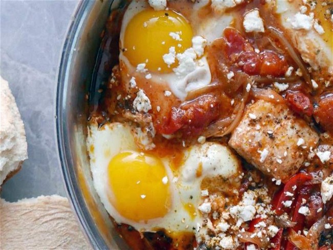 Image of Striped Bass Shakshuka Recipe