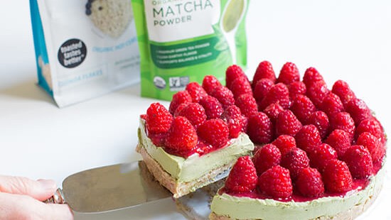 Image of Matcha Cheesecake with Quinoa Crust Recipe