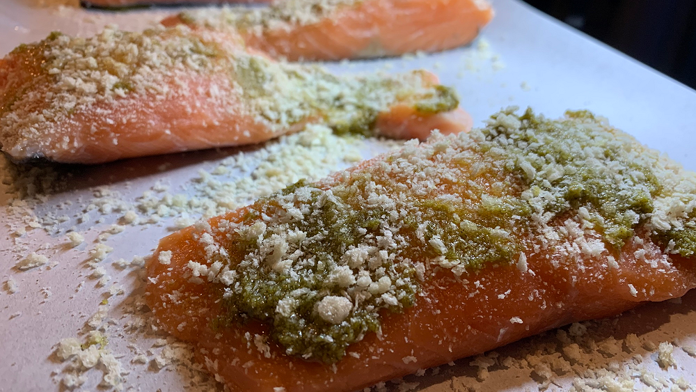 Image of Filet de saumon au pesto