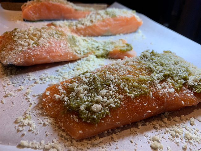 Image of Filet de saumon au pesto