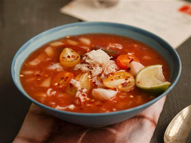 Image of Tomato Soup with Crab Recipe