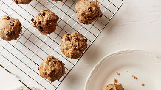 Image of Chocolate Chip Banana Mini Muffins Recipe