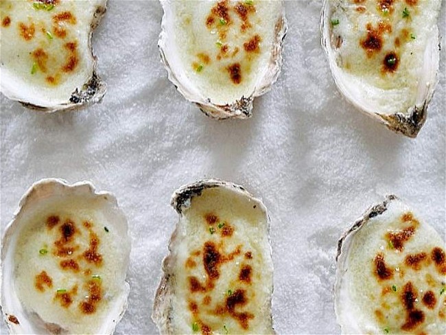 Image of Truffle Bechamel Oysters Recipe