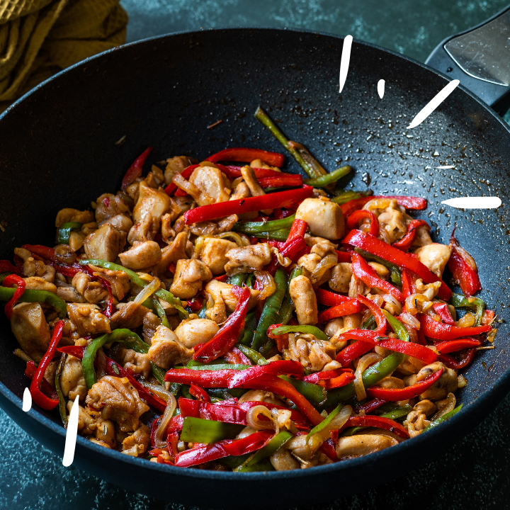 Szechuan BBQ Chicken with Sesame Ginger “Rice” – Stacey Hawkins