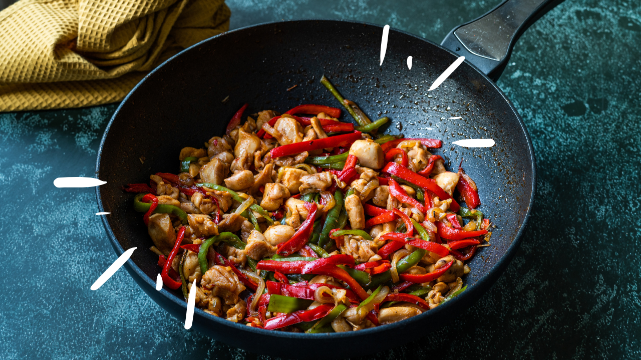 Image of Szechuan BBQ Chicken with Sesame Ginger “Rice”