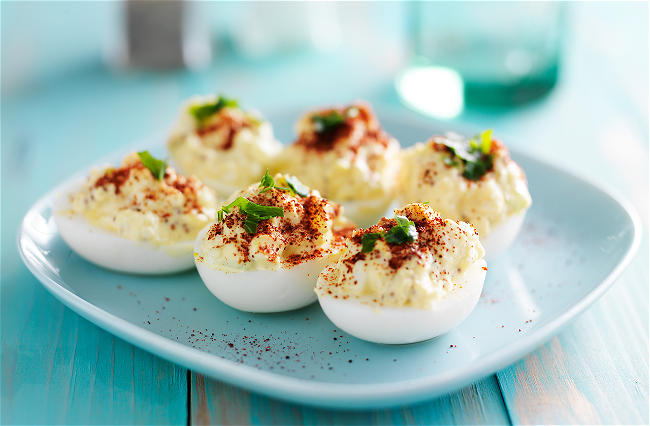 Image of Best Bourbon Deviled Eggs Recipe