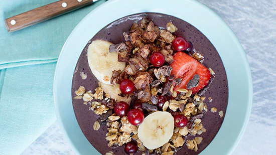 Image of Chocolate Acai Smoothie Bowl Recipe