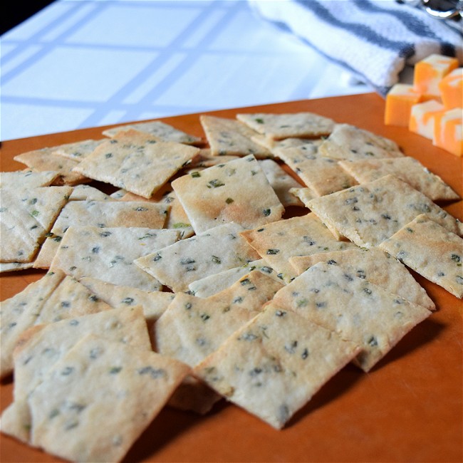 Image of Low Carb Mama's Garlic and Chive Crackers