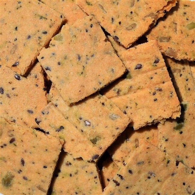 Image of Low Carb Mama's Best Ever Crispy Thyme and Rosemary Crackers