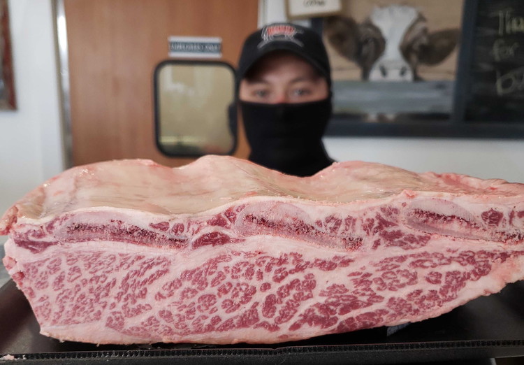 Image of Secure yourself a fabulous looking hunk of Wagyu Short Rib, preferably from your favorite local butcher.