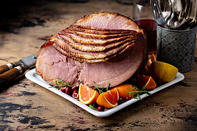 Image of Bourbon Honey Glazed Easter Ham