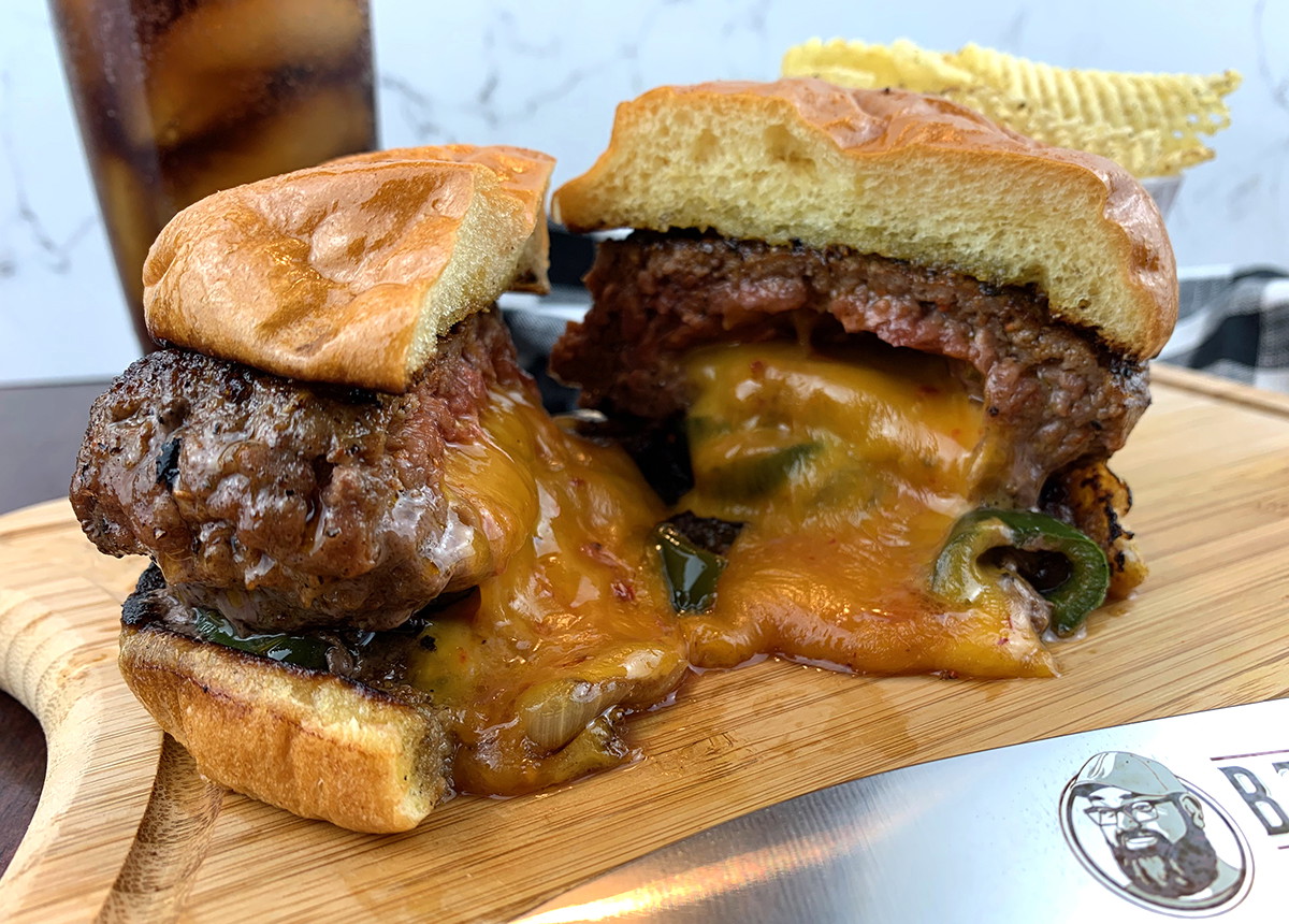 Chipotle Cheese Stuffed Burgers