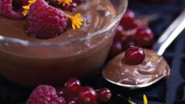 Raspberry Chocolate Mousse Recipe | Navitas Organics Superfood Recipes