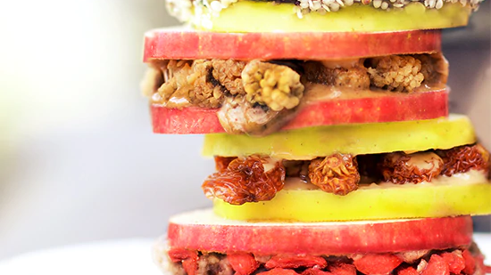 Image of Superfood Apple Sandwiches Recipe