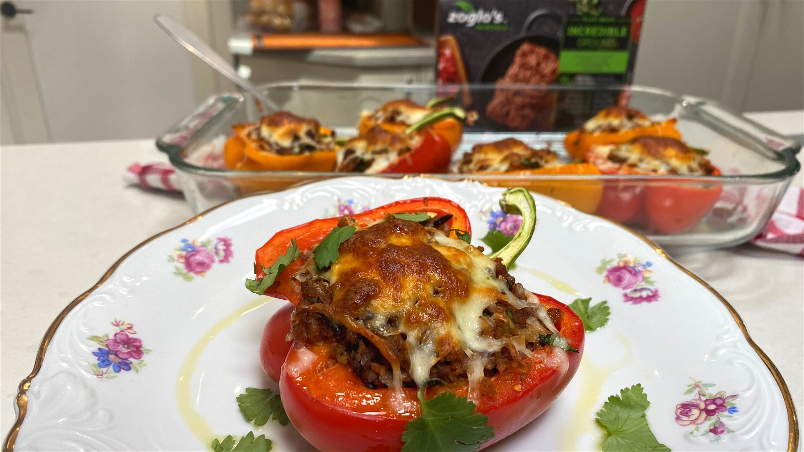 Image of Incredible Plant Based Stuffed Peppers 