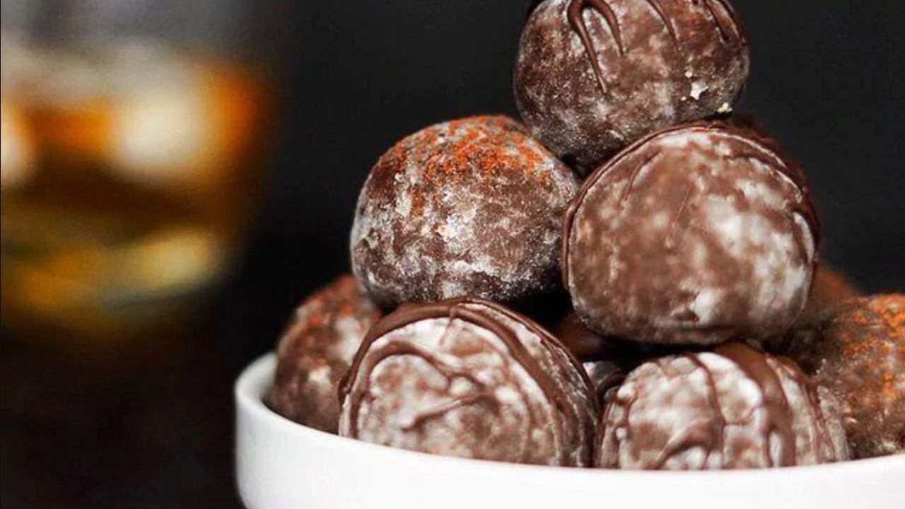 Chocolate Bourbon Balls - Brown Eyed Baker