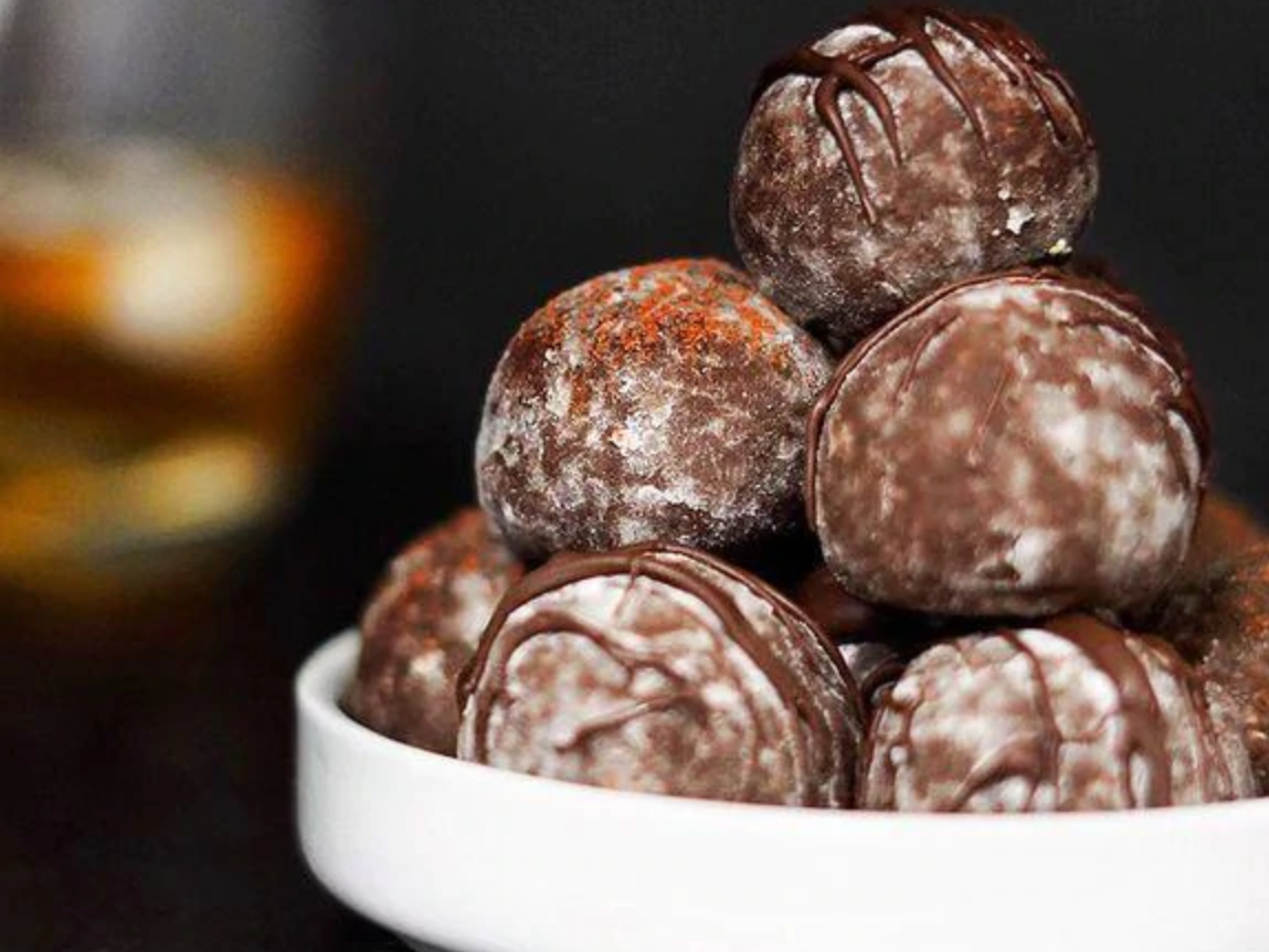 Chocolate Bourbon Balls - Delish Knowledge
