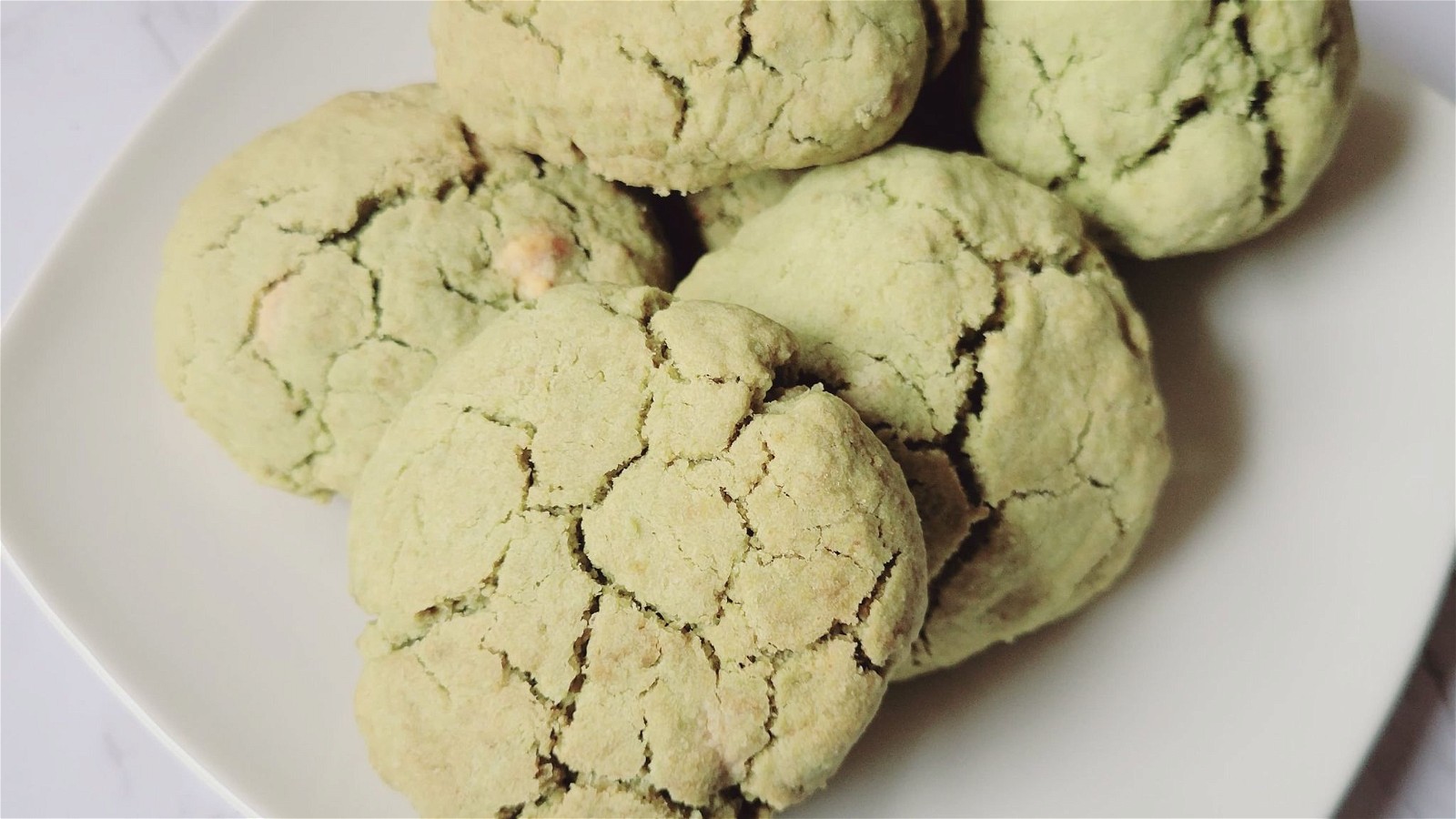 Image of Gluten Free Matcha White Chocolate Chip Cookies