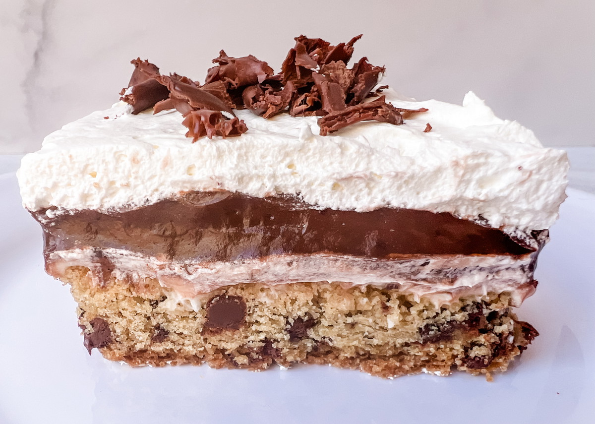 Chocolate Chip Chocolate Delight Cake 