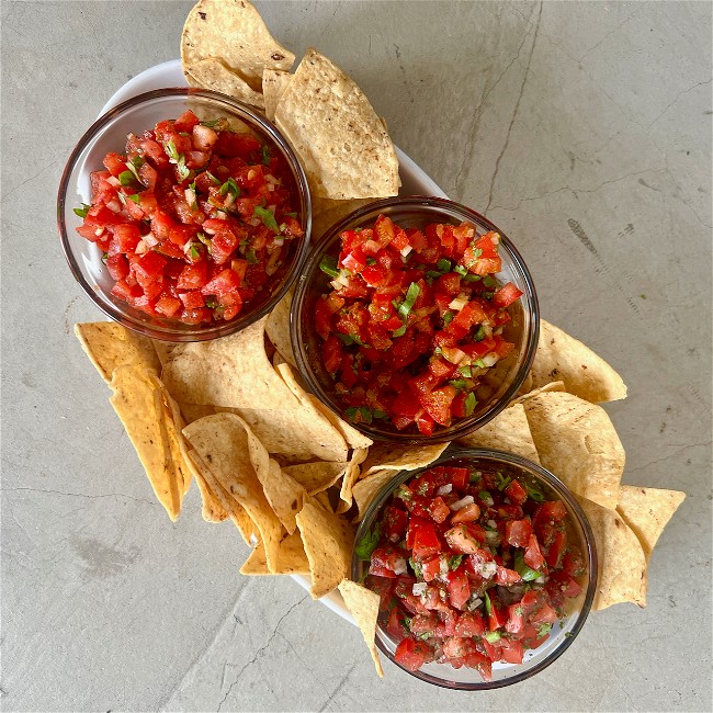 Image of Salsa Three Ways (Pico de Gallo)