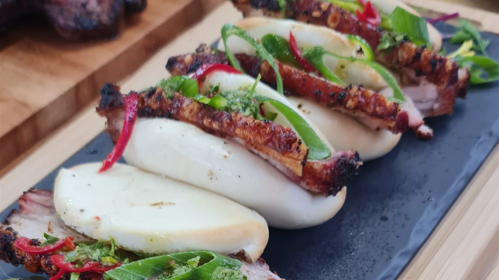 Image of Crispy Pork Belly Bao Buns