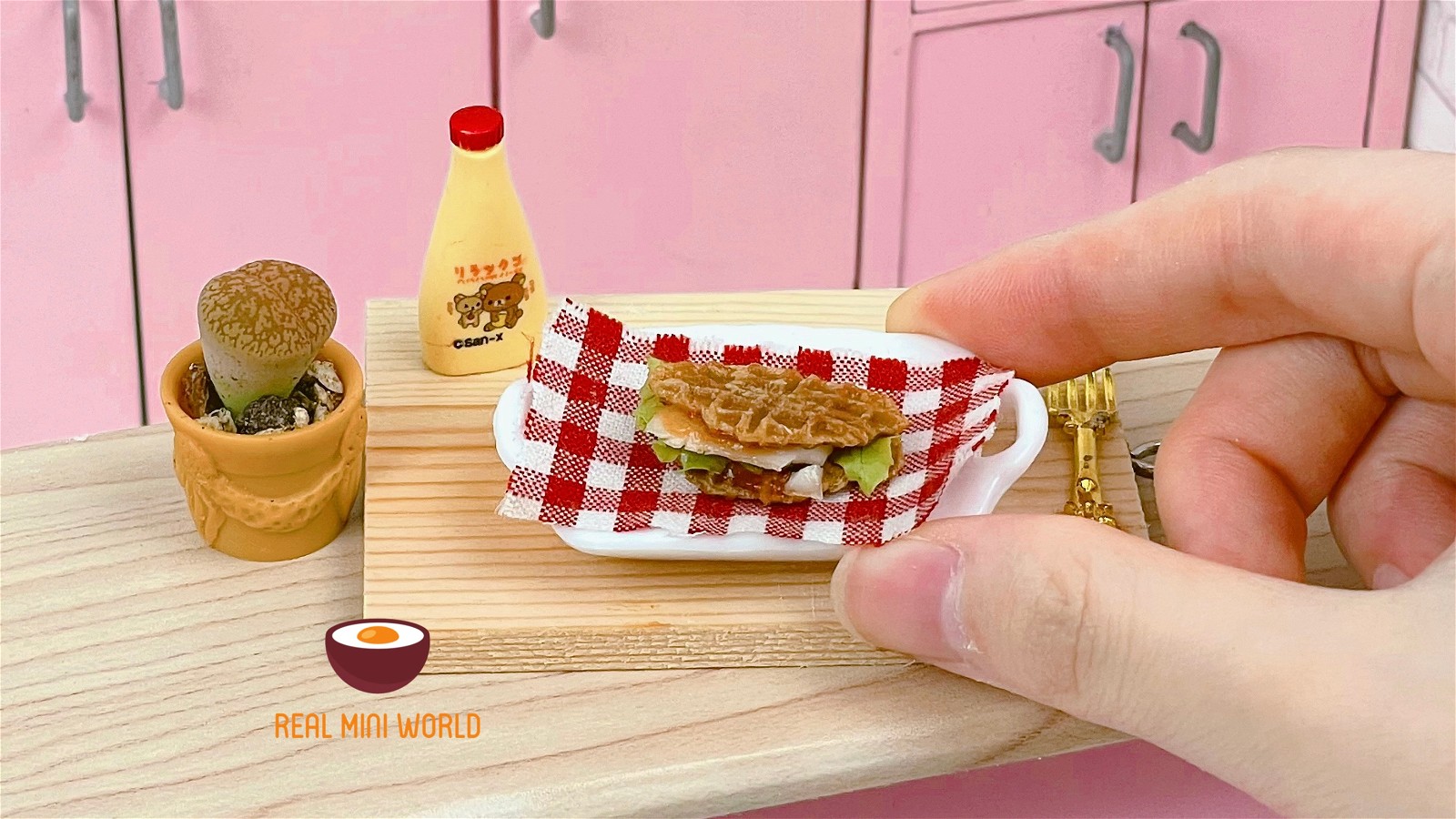 Image of Tiny Food: YUMMY Croffle sandwich 🥪 🥐🧇|Miniature Cooking 