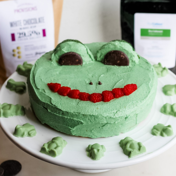 Frog in Pond Fondant Cake, - Just Bake