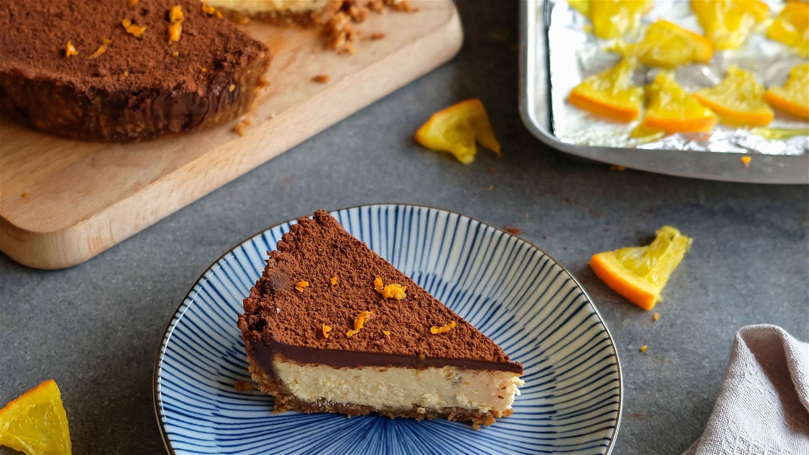 Image of ORANGE-CHOCOLATE CHEESECAKE