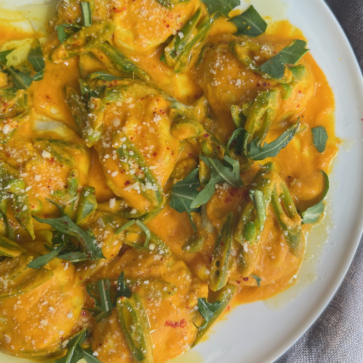 Easy Ricotta Gnudi with Carrot