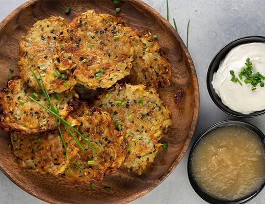 Image of Zucchini Parmesan Latkes