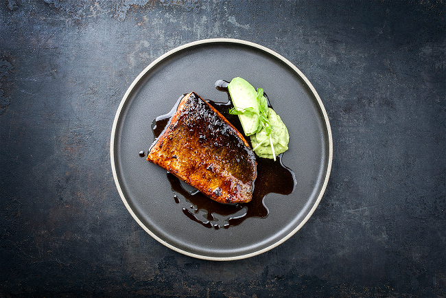 Image of Deluxe Apricot, Ginger & Bourbon Glazed Salmon