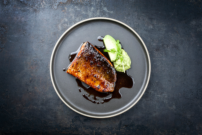 Image of Deluxe Apricot, Ginger & Bourbon Glazed Salmon 