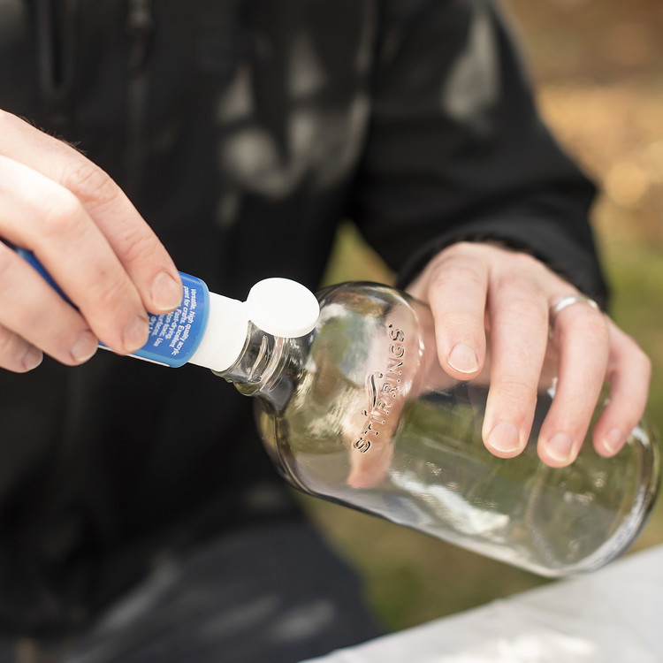 Image of Pick your favorite paint colors, and add a tiny bit of water to loosen the paint up. Think of fun colors to mix, be careful not choosing colors that will mix to brown, we know this from personal experience. Unless...