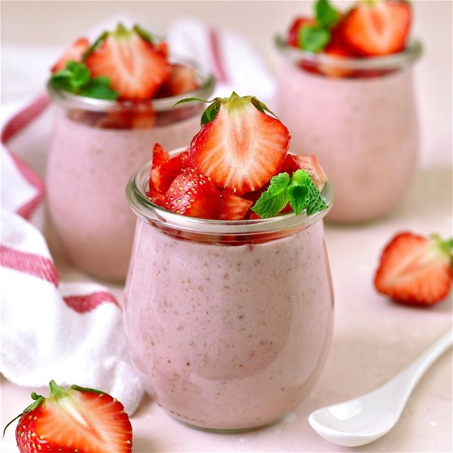 Image of Easiest Keto Strawberry Mousse