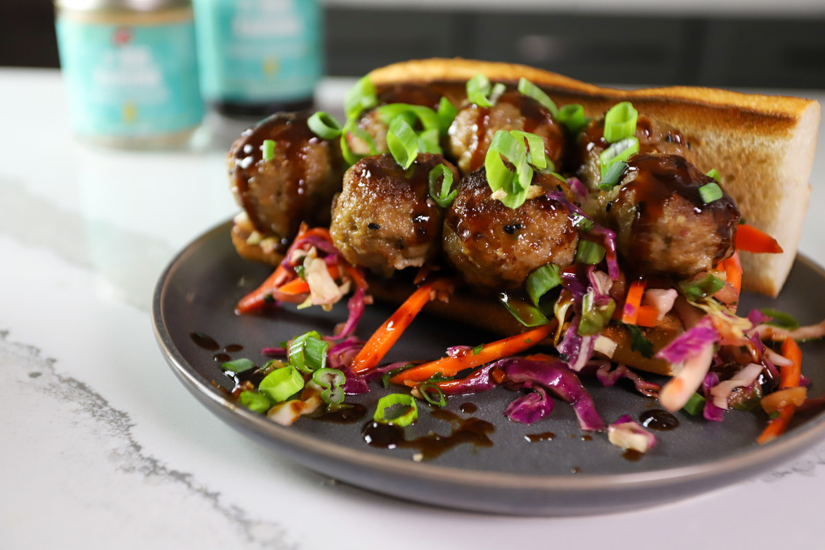Pineapple Teriyaki Pork Meatballs
