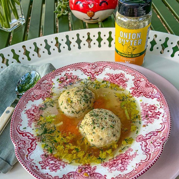 Image of Matzo Ball Soup with Onion Butter & Dill