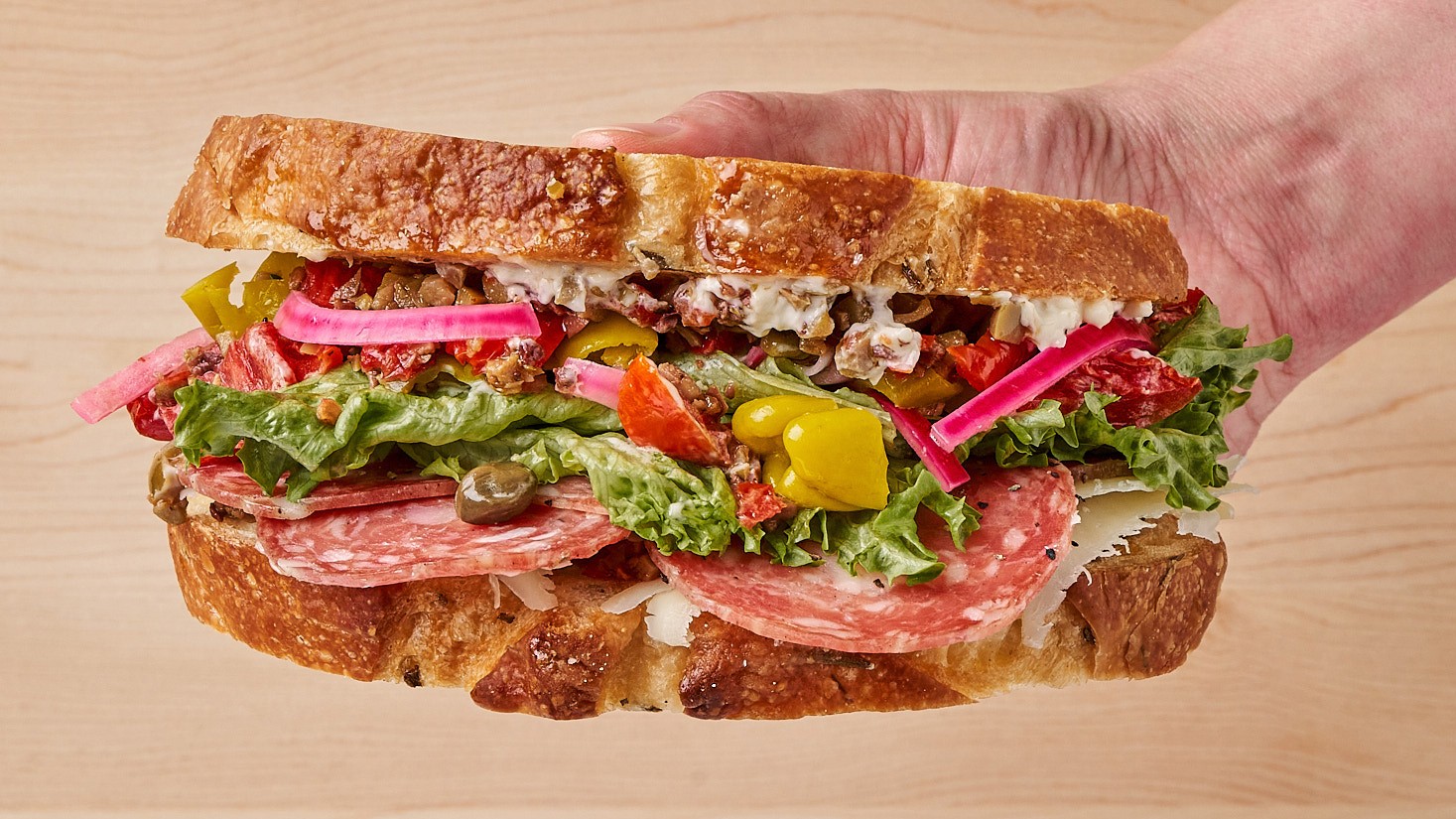 Image of STRAIGHT SALAMI SANDWICH