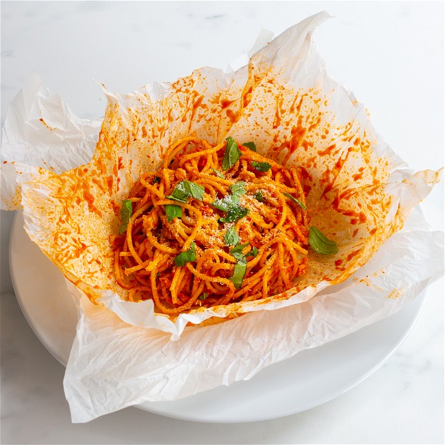 Image of In this unique dish, each guest gets to open their own dinner!