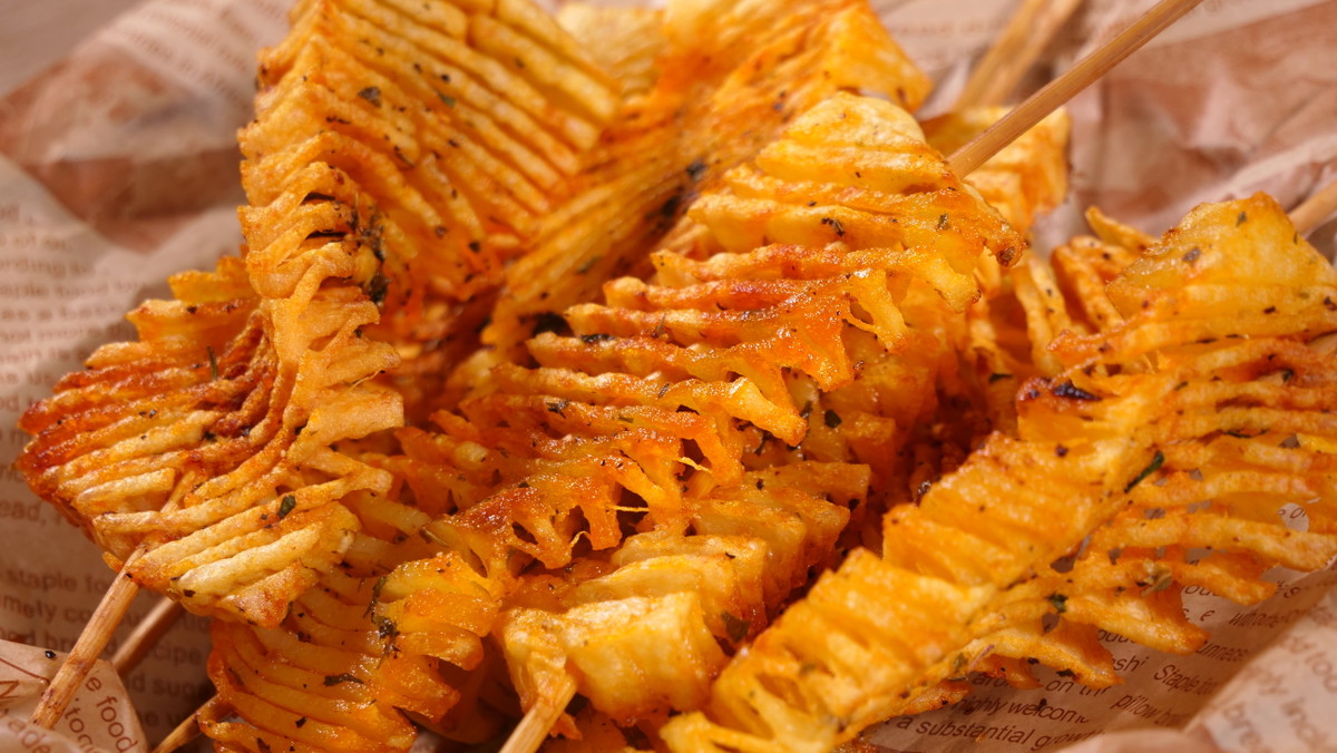 Air fryer Accordion Potatoes