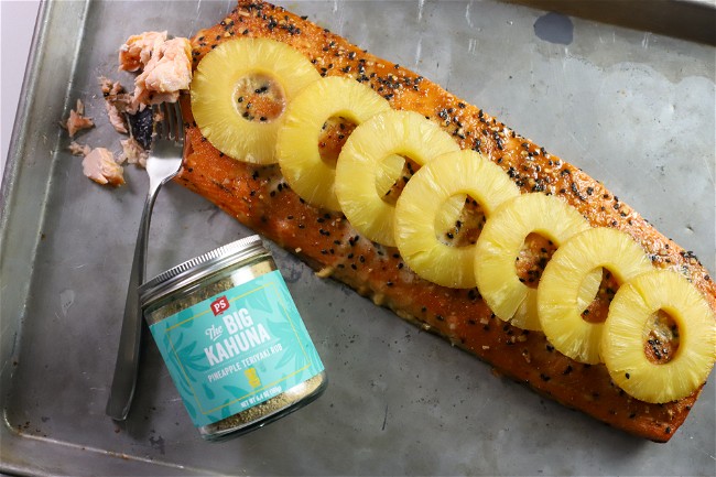 Image of Pineapple Teriyaki Grilled Salmon 