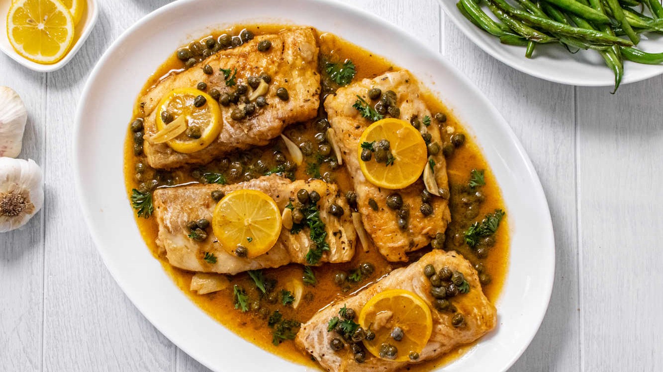 Baked Cod Piccata – Sizzlefish