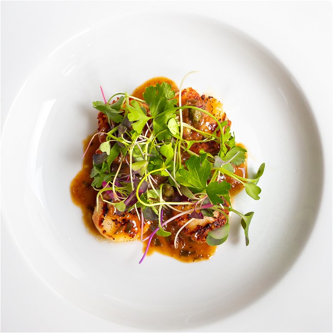 Image of Simple ocean fresh scallops make this dish pop