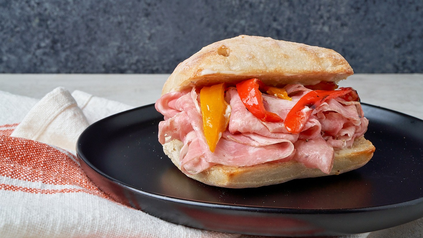 Image of SALAME ROSA & ROASTED PEPPER SANDWICH