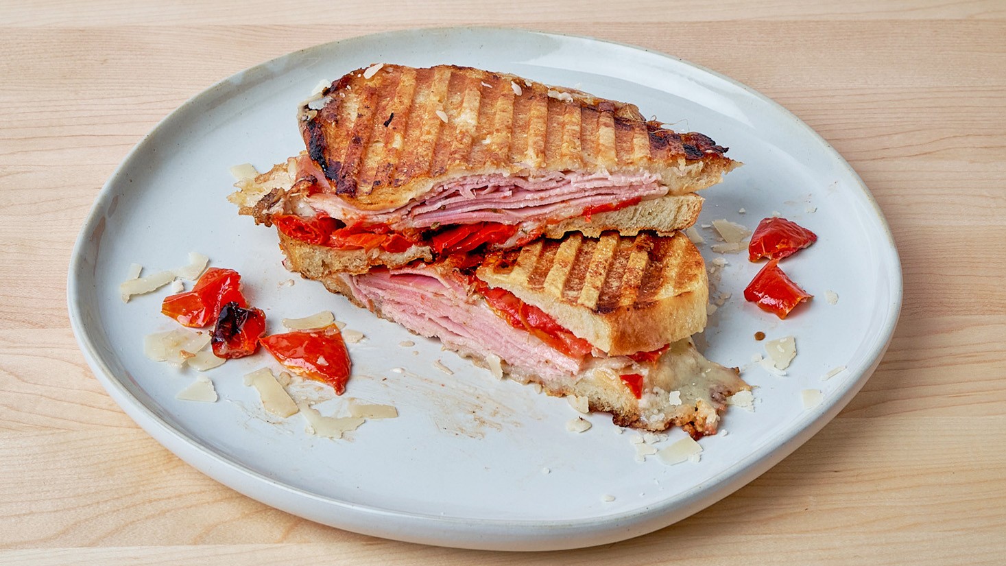 Image of PARMESAN CRUSTED HAM PANINO