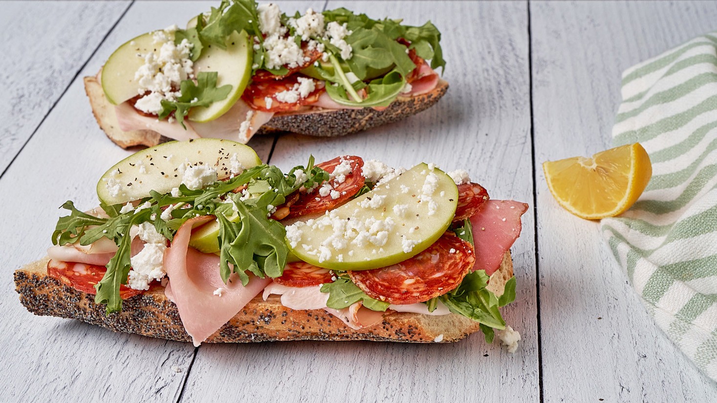 Image of OPEN-FACE SUMMER SANDWICH