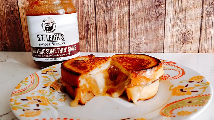 Image of Barbecue Balsamic Onion Grilled Cheese