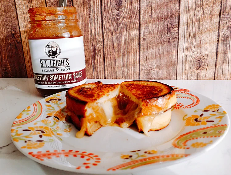 Barbecue Balsamic Onion Grilled Cheese