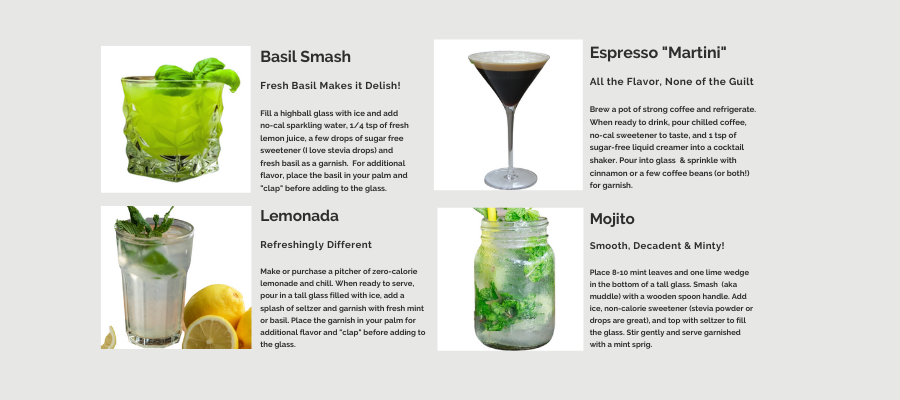 Lean and Green Cocktails, Zero Calorie Holiday Cocktails